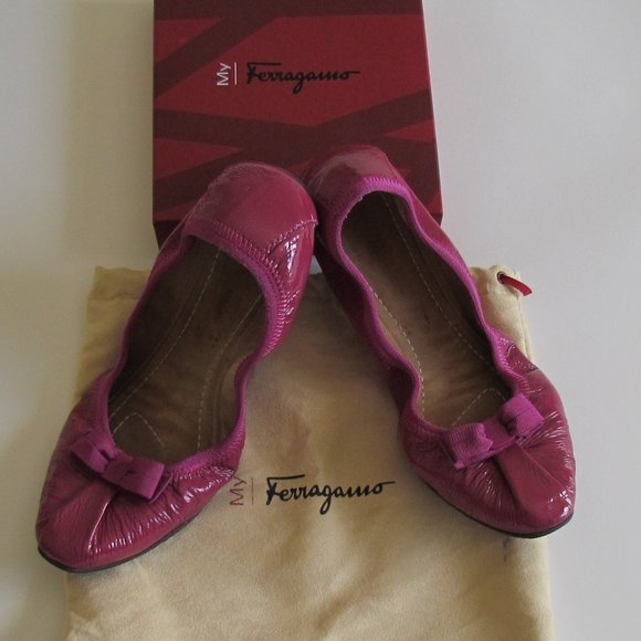 Salvatore Ferragamo My Joy Flats Size 8 - Picture 2 of 8